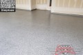 449 Garage Floor Epoxy Flake Concrete Coating Forney Aurentz GC-02 Graystone 05