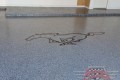 193 Garage Floor Epoxy Flake Concrete Coating Fort Worth Webb B-127 Cabin Fever Border Mustang 17